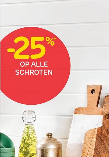 Promoties -25% op alle schroten - Huismerk - BricoPlanit - Geldig van 02/10/2018 tot 08/10/2018 bij BricoPlanit