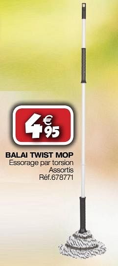 Promoties Balai twist mop - Huismerk - Bricolex - Geldig van 26/09/2018 tot 14/10/2018 bij Bricolex