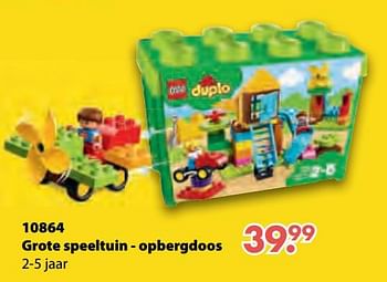 Promoties 10864 Grote speeltuin - opbergdoos - Lego - Geldig van 08/10/2018 tot 06/12/2018 bij Multi Bazar