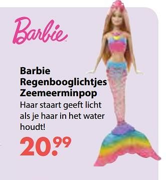 Promoties Barbie regenbooglichtjes zeemeerminpop - Mattel - Geldig van 08/10/2018 tot 06/12/2018 bij Multi Bazar