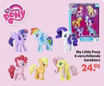 Promoties My little pony 6 verschillende karakters - My Little Pony - Geldig van 08/10/2018 tot 06/12/2018 bij Multi Bazar
