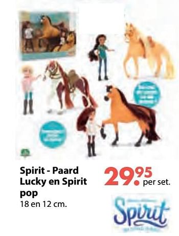 Promoties Spirit - paard lucky en spirit pop - Young Spirit - Geldig van 08/10/2018 tot 06/12/2018 bij Multi Bazar
