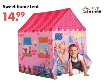 Promoties Sweet home tent - Five Stars - Geldig van 08/10/2018 tot 06/12/2018 bij Multi Bazar