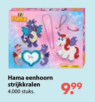 Promoties Hama eenhoorn strijkkralen - Hama - Geldig van 08/10/2018 tot 06/12/2018 bij Multi Bazar