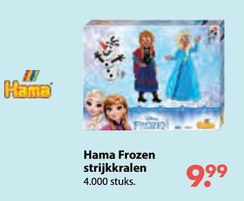Promoties Hama frozen strijkkralen - Hama - Geldig van 08/10/2018 tot 06/12/2018 bij Multi Bazar
