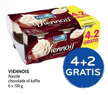 Promoties Viennois 4+2 gratis - Nestlé - Geldig van 10/10/2018 tot 23/10/2018 bij Alvo