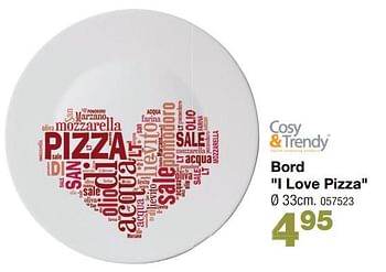 Promoties Bord i love pizza - Cosy & Trendy - Geldig van 01/10/2018 tot 28/10/2018 bij Home & Co