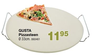 Promoties Gusta pizzasteen - Gusta - Geldig van 01/10/2018 tot 28/10/2018 bij Home & Co