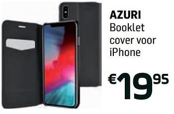 Promoties Booklet cover voor iphone - Azuri - Geldig van 30/09/2018 tot 17/10/2018 bij Base