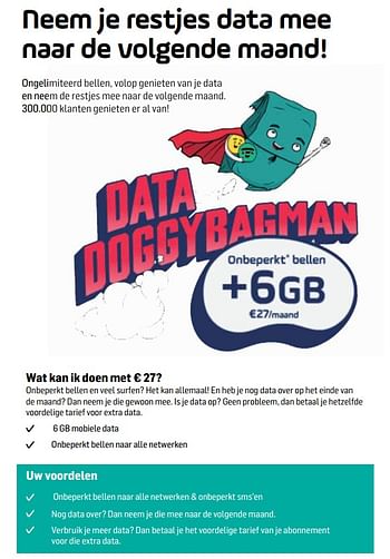 Promoties Data doggybagman - Huismerk - Base - Geldig van 30/09/2018 tot 17/10/2018 bij Base