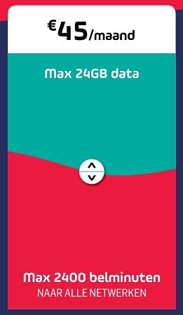 Promoties Max 24gb data max 2400 belminuten - Huismerk - Base - Geldig van 30/09/2018 tot 17/10/2018 bij Base