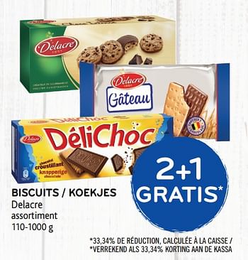 Promotions Biscuits - Delacre - Valide de 10/10/2018 à 23/10/2018 chez Alvo