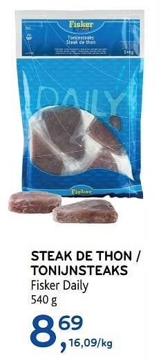 Promoties Steak de thon - Fisker - Geldig van 10/10/2018 tot 23/10/2018 bij Alvo