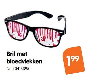 Promoties Bril met bloedvlekken - Huismerk - Fun - Geldig van 26/09/2018 tot 31/10/2018 bij Fun