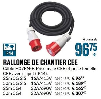 Promotions Ironside rallonge de chantier cee - Ironside - Valide de 01/10/2018 à 30/11/2018 chez Meno Pro