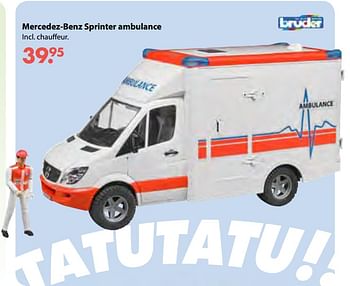 Promoties Mercedez-benz sprinter ambulance - Bruder - Geldig van 08/10/2018 tot 06/12/2018 bij Multi Bazar