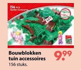 Promoties Bouwblokken tuin accessoires - Huismerk - Multi Bazar - Geldig van 08/10/2018 tot 06/12/2018 bij Multi Bazar