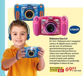 Promoties Kidizoom duo 5.0 - Vtech - Geldig van 08/10/2018 tot 06/12/2018 bij Multi Bazar
