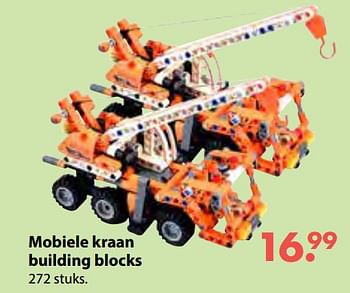 Promoties Mobiele kraan building blocks - Huismerk - Multi Bazar - Geldig van 08/10/2018 tot 06/12/2018 bij Multi Bazar