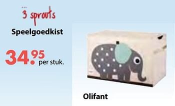 Promoties Speelgoedkist olifant - Huismerk - Multi Bazar - Geldig van 08/10/2018 tot 06/12/2018 bij Multi Bazar