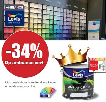 Promoties -34% op ambiance verf - Levis - Geldig van 01/10/2018 tot 31/10/2018 bij Multi Bazar