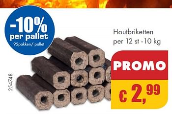 Promoties Houtbriketten - Huismerk - Multi Bazar - Geldig van 01/10/2018 tot 31/10/2018 bij Multi Bazar