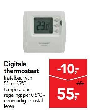 Promoties Digitale thermostaat - Honeywell - Geldig van 10/10/2018 tot 23/10/2018 bij Makro
