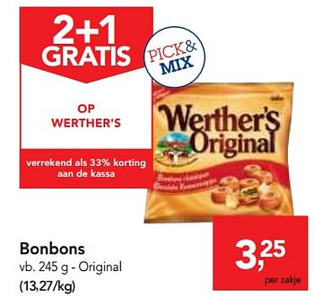 Promoties Bonbons - Werther's Original - Geldig van 10/10/2018 tot 23/10/2018 bij Makro