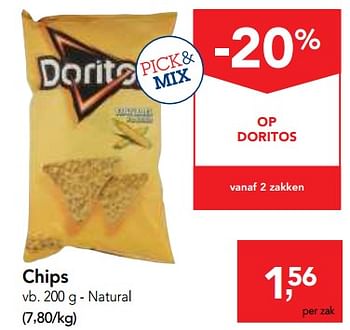 Promoties Chips - Doritos - Geldig van 10/10/2018 tot 23/10/2018 bij Makro