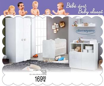 Meubelen Demeyere Lit Bebe Babybedje 60 X 1 Teddy En Promotion Chez Cora