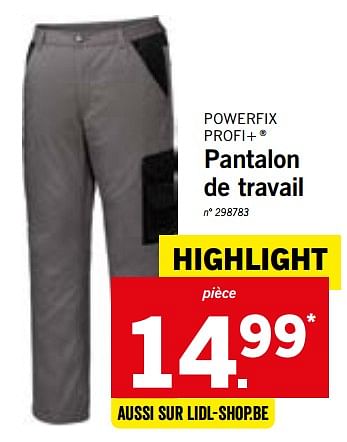 Powerfix pantalon de travail new arrivals