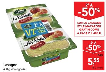 Promoties Lasagne - Come a Casa - Geldig van 10/10/2018 tot 23/10/2018 bij Makro