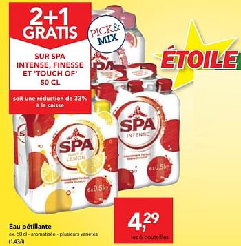 Promoties Eau pétillante - Spa - Geldig van 10/10/2018 tot 23/10/2018 bij Makro