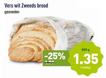 Promoties Vers wit zweeds brood - Huismerk - Aldi - Geldig van 08/10/2018 tot 13/10/2018 bij Aldi