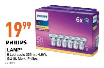 Promoties Philips lamp - Philips - Geldig van 03/10/2018 tot 14/10/2018 bij Trafic