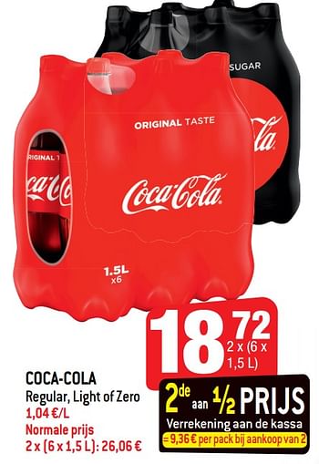 Promoties Coca-cola - Coca Cola - Geldig van 10/10/2018 tot 16/10/2018 bij Smatch