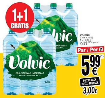 Promoties Volvic - Volvic - Geldig van 09/10/2018 tot 15/10/2018 bij Cora