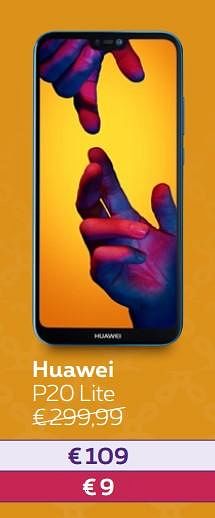 Promotions Huawei p20 lite - Huawei - Valide de 01/10/2018 à 31/10/2018 chez Proximus