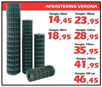 Promoties Afrastering verona - Verona - Geldig van 26/09/2018 tot 17/10/2018 bij Itek
