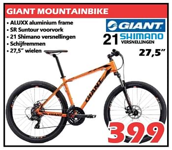 Promoties Giant mountainbike - Giant - Geldig van 26/09/2018 tot 17/10/2018 bij Itek