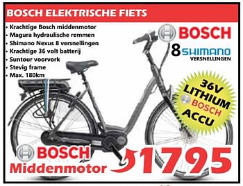 Promoties Bosch elektrische fiets - Bosch - Geldig van 26/09/2018 tot 17/10/2018 bij Itek