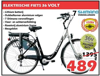 Promoties Elektrische fiets 36 volt - Huismerk - Itek - Geldig van 26/09/2018 tot 17/10/2018 bij Itek