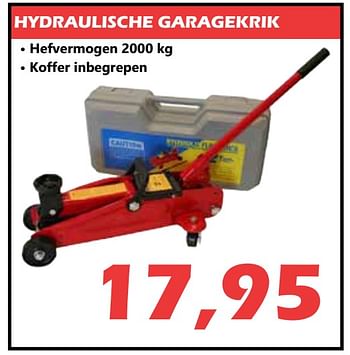 Promoties Hydraulische garagekrik - Huismerk - Itek - Geldig van 26/09/2018 tot 17/10/2018 bij Itek