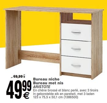 Promotion Cora Bureau Niche Bureau Met Nis Aristote Produit Maison Cora Meubles Valide Jusqua 4 Promobutler