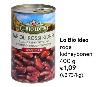 Promotions La bio idea rode kidneybonen - La Bio Idea - Valide de 03/10/2018 à 06/11/2018 chez Bioplanet