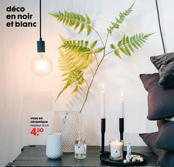 Promoties Vase en céramique - Huismerk - Hema - Geldig van 03/10/2018 tot 16/10/2018 bij Hema