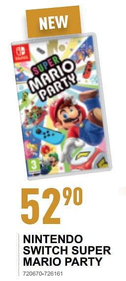 Nintendo Nintendo Switch Super Mario Party En Promotion Chez Trafic