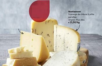 Promotions Bastiaansen fromage de chèvre à pâte persillée - Bastiaansen - Valide de 03/10/2018 à 06/11/2018 chez Bioplanet
