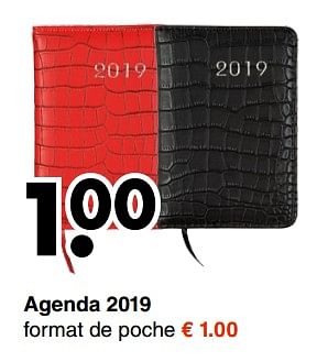 Promotions Agenda 2019 - Produit maison - Wibra - Valide de 08/10/2018 à 20/10/2018 chez Wibra