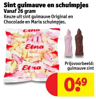 Promoties Guimauve sint - Etna - Geldig van 09/10/2018 tot 21/10/2018 bij Kruidvat
